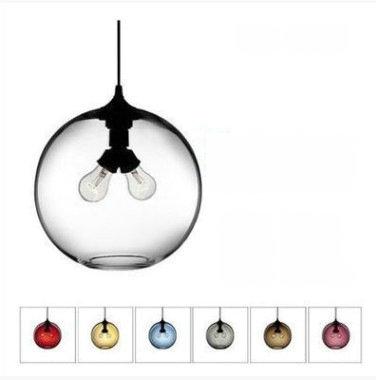 Multi Color Stained Glass Pendant Light