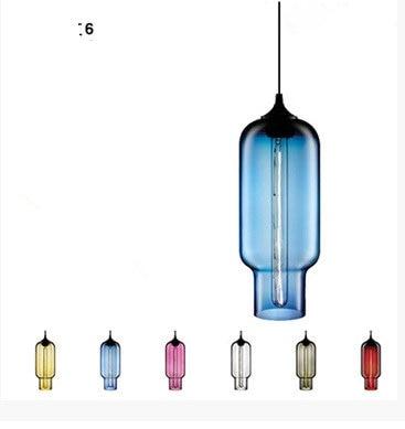 Multi Color Stained Glass Pendant Light